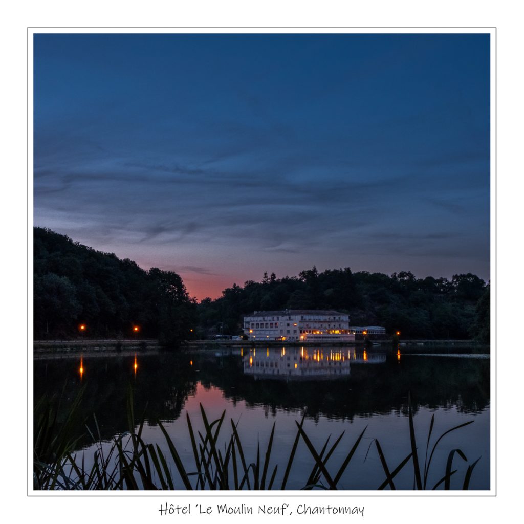 Le Moulin Neuf Hotel Chantonnay, zonsondergang